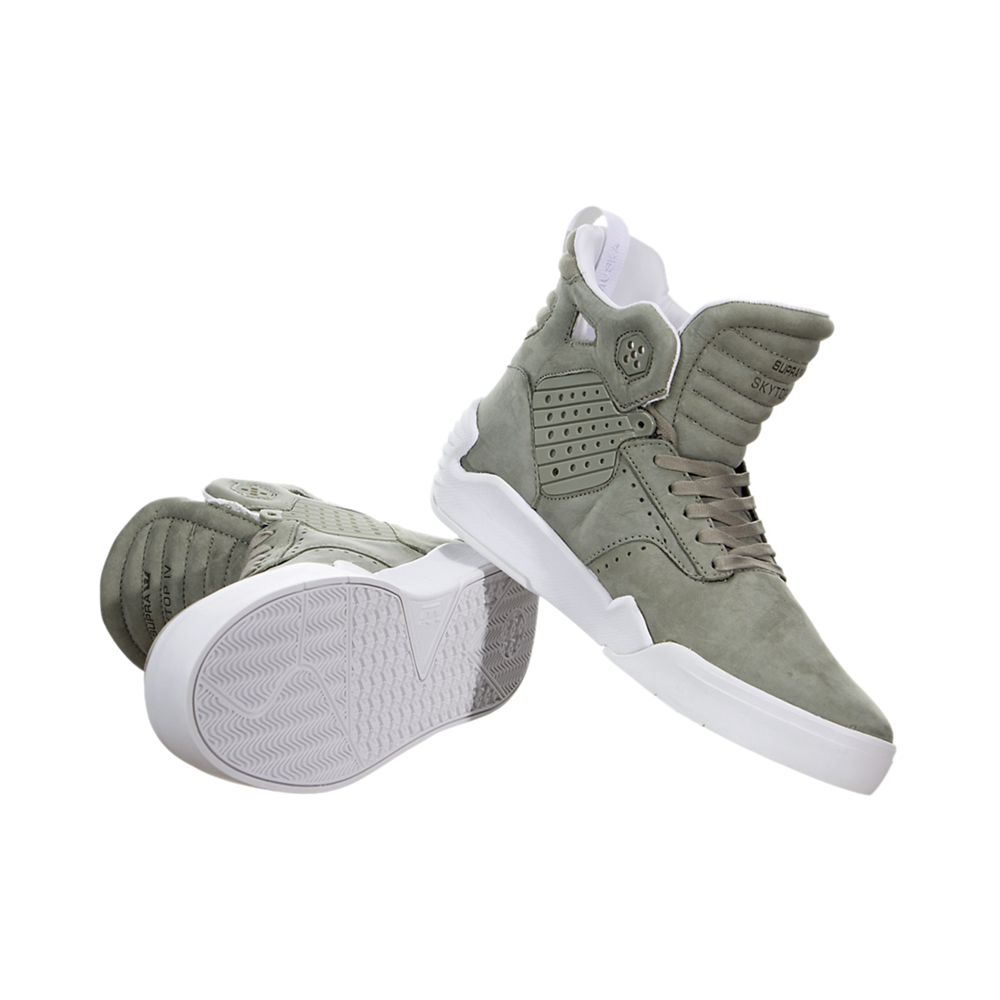 Baskets Montantes Supra SkyTop IV Vert Laurel Oak/White Homme | USC-07435588